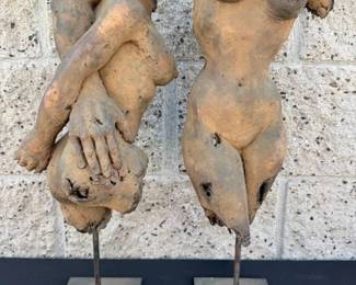 SR140Contemporary Abstract Statues Signed Hindi