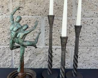 SR135Bronze Dancers Sculpture