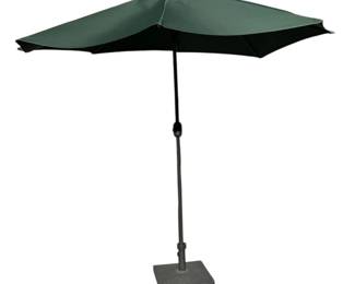 Retractable Patio Umbrella with Base