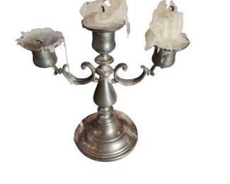 Vintage Pewter Candelabra
