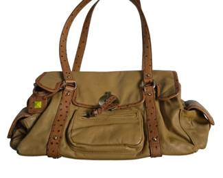 Ostrich Satchel Bag