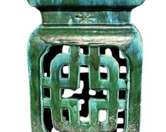 Outdoor Glazed Porcelain Ceramic Seat Stool Plant Stand