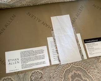 Label info on the sofa