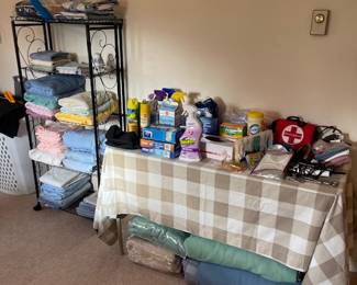 Towels, linens and bath items