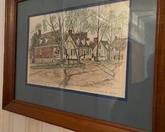One of two Colonial Williamsburg prints