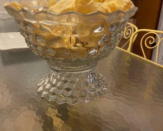 Fostoria punch bowl set