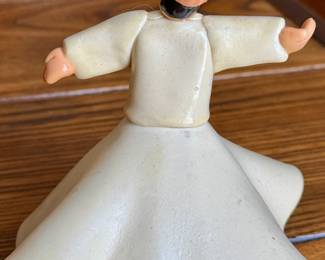 Vintage Mevlevi Whirling Dervish Motif Figure-Made in Turkey