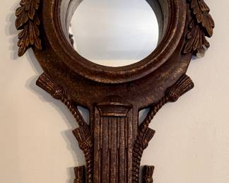 Composite mirror made look antique