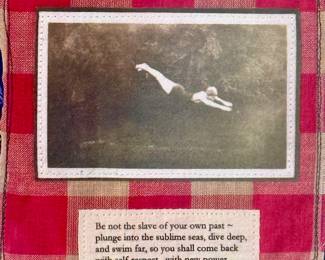 Photo of diver. Be not the slave of your own past - plunge into the sublime seas, dive deep, and swim far, so you shall come back with self-respect, with new power, with an advanced experience, that shall explain and overlook the old.
Ralph Waldo Emerson