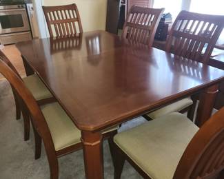 Dining room suite w/6 chairs (1 additional leaf, not pictured)