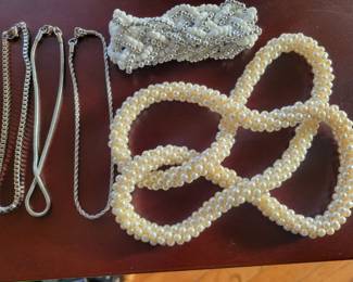 Selection of costume jewelry