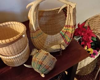 Nice artistic detail  with antlers and stained 