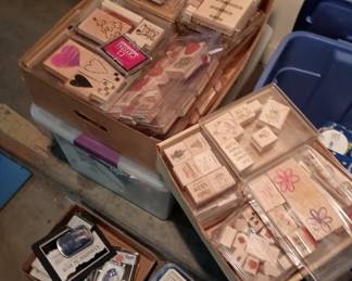 Wood block stamps for craft work 