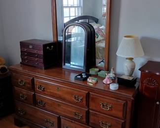 Matching dresser with mirror 