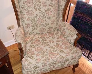 Vintage wingback chair