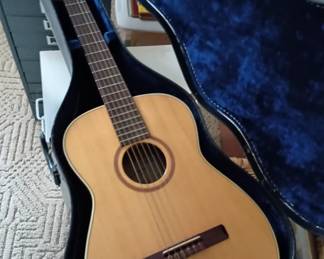 Acoustic guitar with case