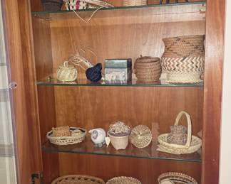 Filled with small baskets