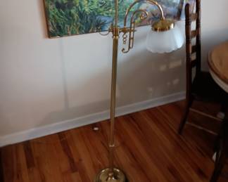 Brass floor/ lamp