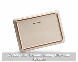Rectangular Ceramic Baking Dish with Handles fourth image