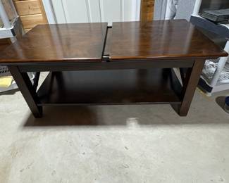 LiftTop Coffee Table with Storage Shelf