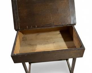 Antique Oak School Desk fifth image