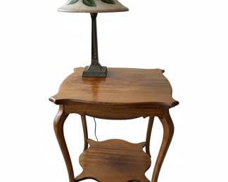 Antique Edwardian TwoTier Occasional Table fourth image