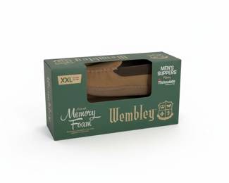 Wembley Mens Memory Foam Thinsulate Slippers second image