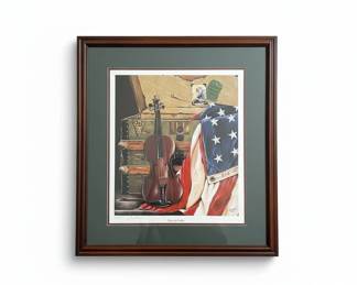 Flag and Fiddle Limited Edition Print by Tom Bizette fourth image