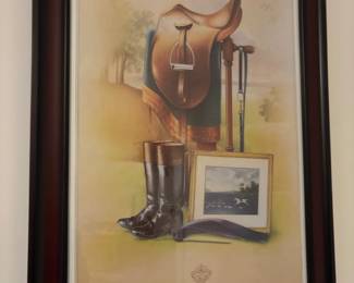 Michael Scaraglino Equestrian Illustration Print