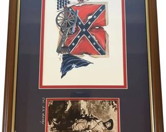 Framed Confederate and John Singleton Mosby Artwork third image