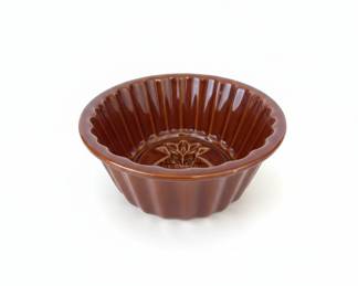 Vintage Williams Sonoma Brown Ceramic Pineapple Bundt Pan third image