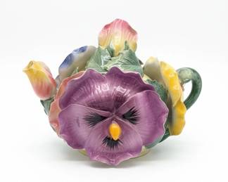 Lladro Porcelain Figurine  Pansy Teapot fifth image