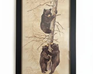 Black Bear Cubs Artwork by Anita Phillips fifth image