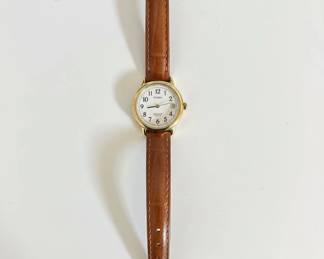 Timex Womens Easy Reader Watch with Brown Leather Strap fifth image