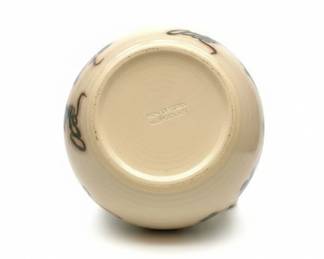 Stoneware Mixing Bowl with Shamrock Motif by Ohio Stoneware fourth image