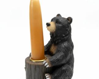 Collection of Bear Figurines, including Candle Holders and a Candy Dish second image