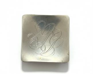 Leonore Doskow Sterling Silver Monogram Brooch fourth image