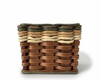 Fox Creek Basket Company Cottage Grey Mail Organizer Basket fourth image