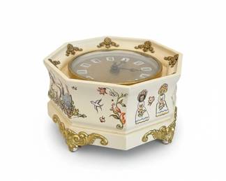 Vintage Ceramic Musical Mantel Clock third image