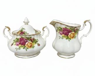 Royal Albert Old Country Roses Sugar Bowl and Creamer Set third image