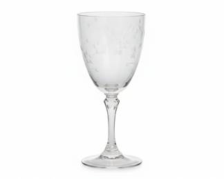 Vintage Lenox Etched Floral Crystal Glasses third image