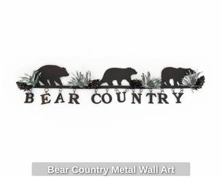 Bear Country Metal Wall Art second image