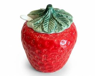 Sur La Table Strawberry Jam Jar with Spoon fourth image