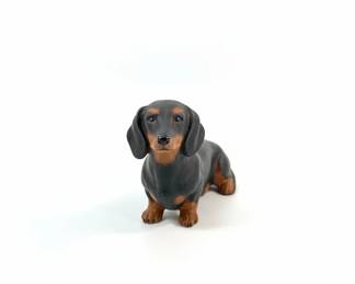 Aynsley Black Dachshund Fine Porcelain Figurine fourth image