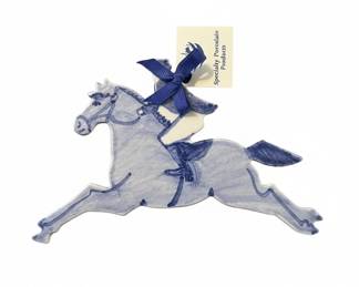 Handmade Porcelain Equestrian Ornament fourth image
