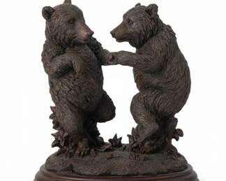 Collection of Bear Figurines, including Candle Holders and a Candy Dish fifth image