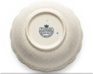 Alfred Meakin Richmond Pattern Flow Blue Plates and Lidded Cup and Saucer fourth image