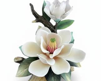 Andrea by Sadek Porcelain Magnolia Figurine third image