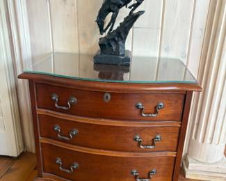 pair of bow fronted chests, night stands, or end tables