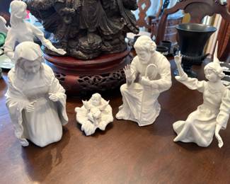 white bisque porcelain Nativity by Boehm